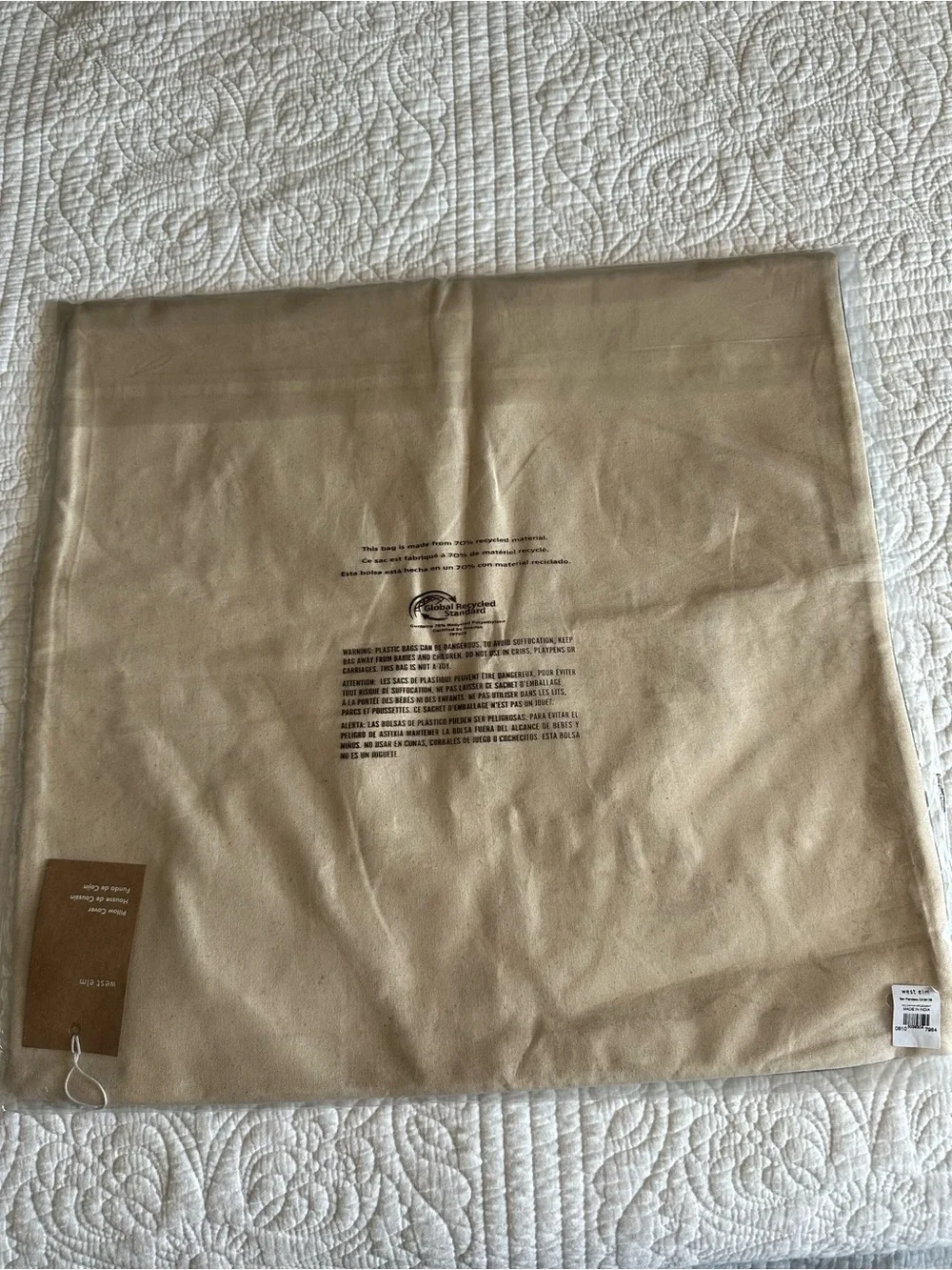 NWT West Elm x Nicole Cicak Halloween Harvest Pillow Cover 20x20 Embroidered